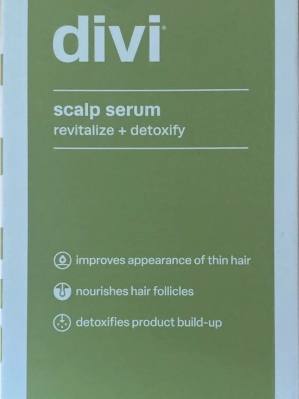Divi Scalp Serum - Revitalize + Detoxify (Green) sealed